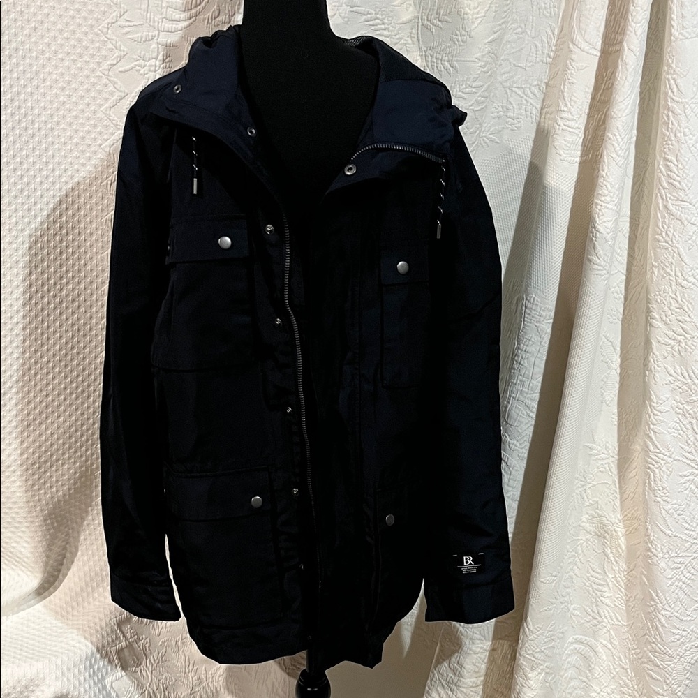 Banana Republic Navy Water Resistant Rescue Jacket, size medium, NWT